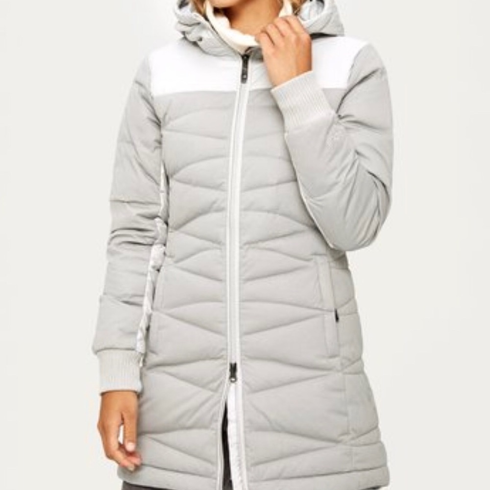 XL lole heather grey faith packable jacket